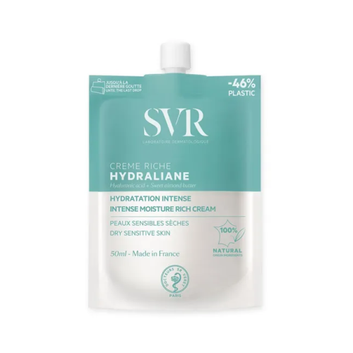 HYDRALIANE - Crème Riche Hydratation Intense - Visage - Peaux Sensibles Sèches, 50 ml