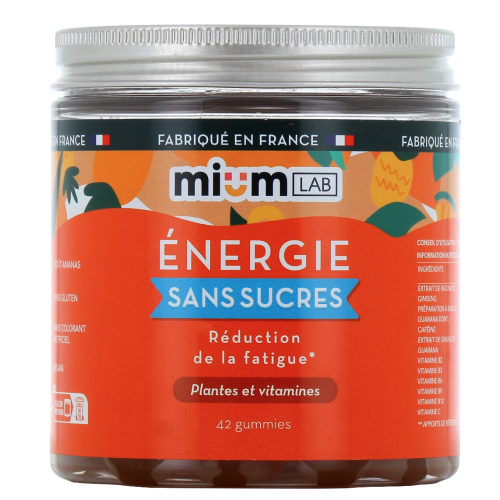 Énergie Gummies sans sucres 42 gummies Énergie Gummies sans sucres 42 gummies