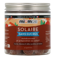 Solaire Gummies sans sucres 42 gummies