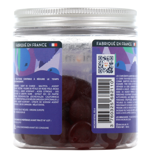 Sommeil Gummies sans sucres 42 gummies