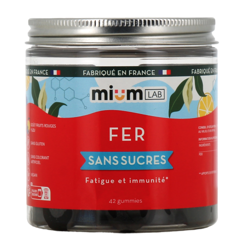 Fer Gummies sans sucres 42 gummies Fer Gummies sans sucres 42 gummies