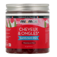 Cheveux et Ongles Gummies sans sucres 42 gummies