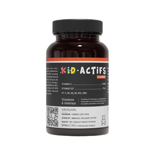 SynActifs Kidactifs 30 Gélules - Vitamines et Minéraux pour Enfants