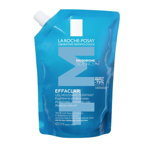 Effaclar Gel Moussant EcoRecharge Peaux Grasses Tendance Acneique 400 ml