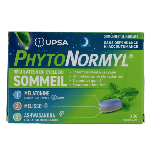 PhytoNormyl Régulateur du Cycle du Sommeil 30 comprimés PhytoNormyl Régulateur du Cycle du Sommeil 30 comprimés