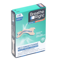 Breathe Right Menthol 10 bandelettes nasales