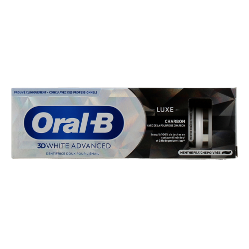 3D White Advanced Dentifrice Luxe Charbon 75 ml 3D White Advanced Dentifrice Luxe Charbon 75 ml