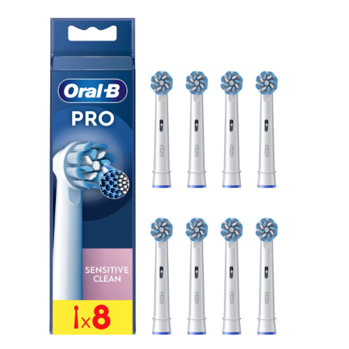 Pack de 8 brossettes pour brosse à dents Oral-B Pro Sensitive Clean Pack de 8 brossettes pour brosse à dents Oral-B Pro Sensitive Clean