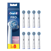 Pack de 8 brossettes pour brosse à dents Oral-B Pro Sensitive Clean
