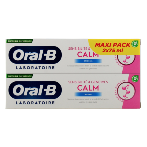 Dentifrice Sensibilité et Gencives Calm Original 2 x 75 ml Dentifrice Sensibilité et Gencives Calm Original 2 x 75 ml