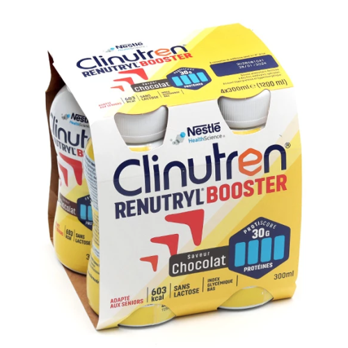 Renutryl Booster Saveur Chocolat 4x300 ml Renutryl Booster Saveur Chocolat 4x300 ml