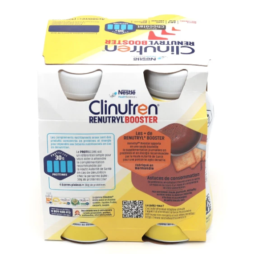 Renutryl Booster Saveur Chocolat 4x300 ml Renutryl Booster Saveur Chocolat 4x300 ml