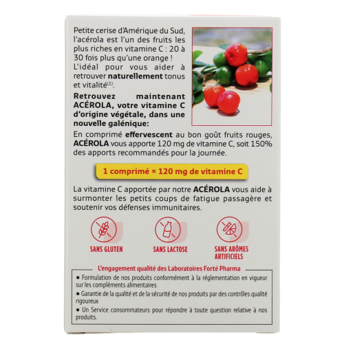 Acérola Vitamine C 20 comprimés effervescents