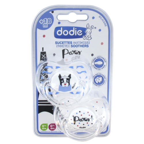 2 Sucettes Anatomiques Silicone 18 Mois et + Paris 2 Sucettes Anatomiques Silicone 18 Mois et + Paris