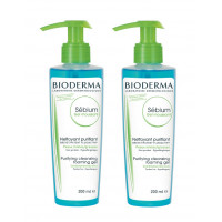 BIODERMA SEBIUM Gel Moussant Nettoyant - Lot 2 x 200 ml-2713