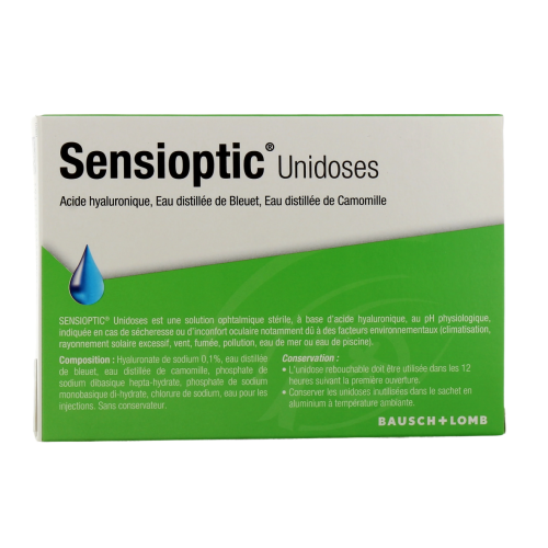 Sensioptic Solution Oculaire 10 Unidoses