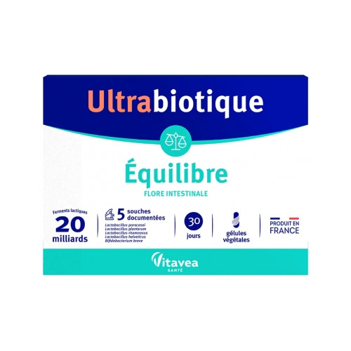Ultrabiotique Équilibre 30 Gélules Végétales Ultrabiotique Équilibre 30 Gélules Végétales