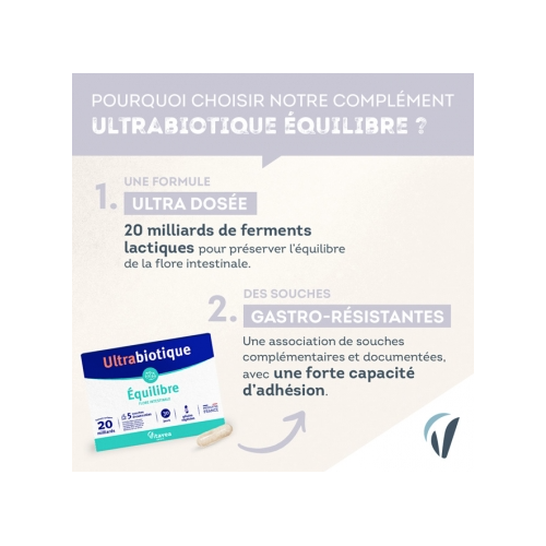 Ultrabiotique Équilibre 30 Gélules Végétales