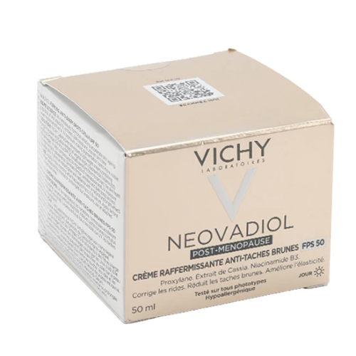 Neovadiol Post ménopause Crème raffermissante anti taches brunes SPF 50, 50 ml Neovadiol Post ménopause Crème raffermissante anti taches brunes SPF 50, 50 ml