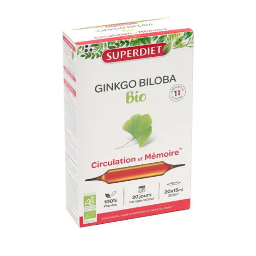 Ginkgo Biloba Bio 20 ampoules Ginkgo Biloba Bio 20 ampoules