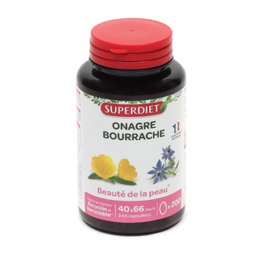 Onagre Bourrache 200 Capsules Onagre Bourrache 200 Capsules