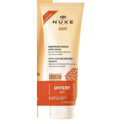 Sun Lait Solaire Fondant Visage et Corps SPF30 150 ml + Shampooing Douche Après-Soleil 100 ml Offert