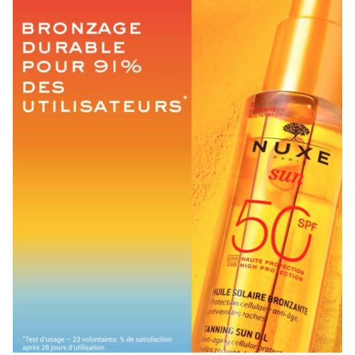 Sun Huile solaire bronzante SPF 50 150 ml