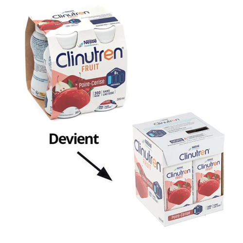 Clinutren Fruit Saveur Poire Cerise 4 x 200 ml