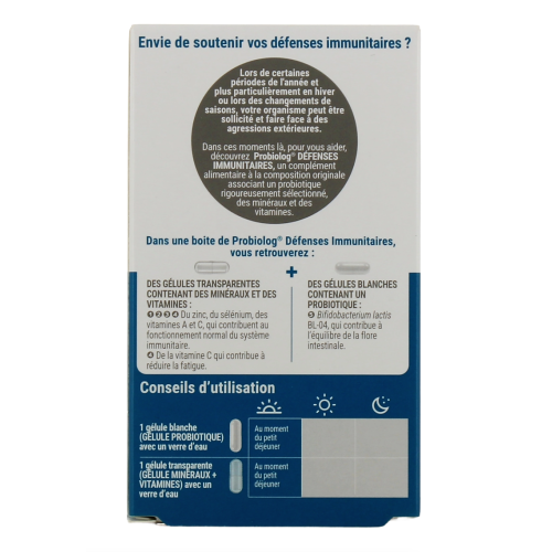Probiolog Défenses Immunitaires 60 Gélules Probiolog Défenses Immunitaires 60 Gélules
