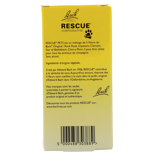 Rescue Pets Animaux de Compagnie 20 ml