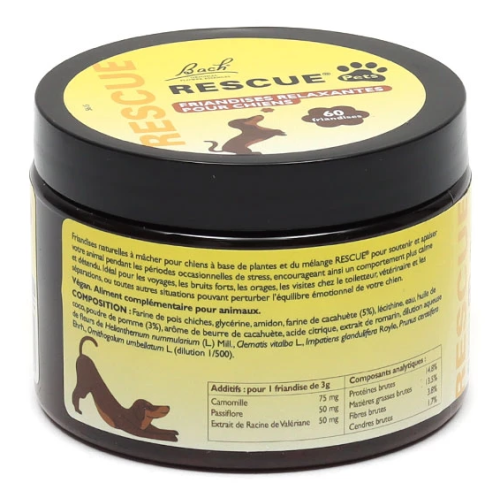 Rescue Pets Friandises relaxantes pour chiens 60 friandises