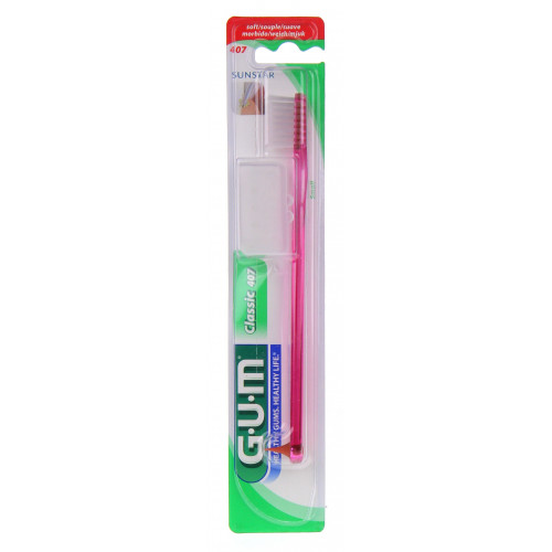 GUM Brosse à Dents Classic Small Souple - Nettoyage Gingival Efficace GUM Brosse à Dents Classic Small Souple - Nettoyage Gingival Efficace