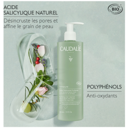 Vinopure Gelée Nettoyante Purifiante Bio 385 ml