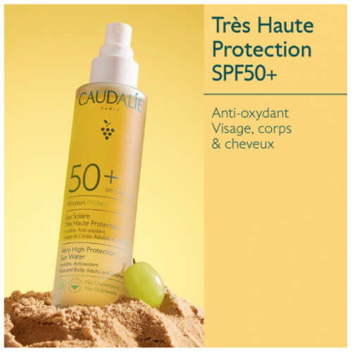 Vinosun Protect Eau Solaire Très Haute Protection SPF50+ 150 ml