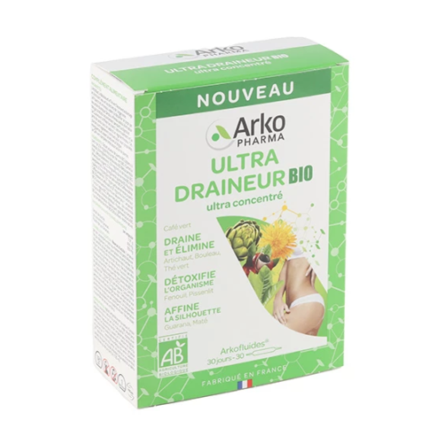 Arkofluides Ultra Draineur bio 30 ampoules Arkofluides Ultra Draineur bio 30 ampoules