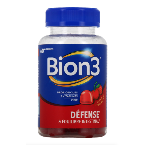 Bion 3 Défense et équilibre intestinal 60 gommes