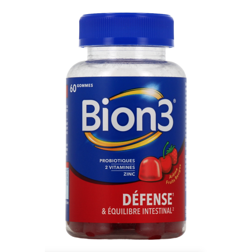 Bion 3 Défense et équilibre intestinal 60 gommes Bion 3 Défense et équilibre intestinal 60 gommes