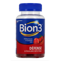 Bion 3 Défense et équilibre intestinal 60 gommes