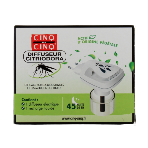 Diffuseur Citriodora Anti-Moustiques + 1 recharge