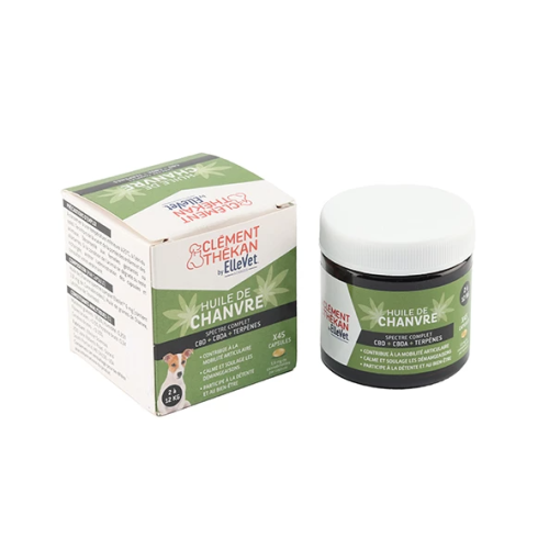 Huile de chanvre Chien 2-12 Kg, 45 capsules Huile de chanvre Chien 2-12 Kg, 45 capsules