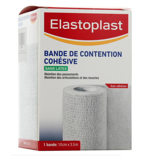 Bande cohésive 10 cm x 3,5 m Blanc