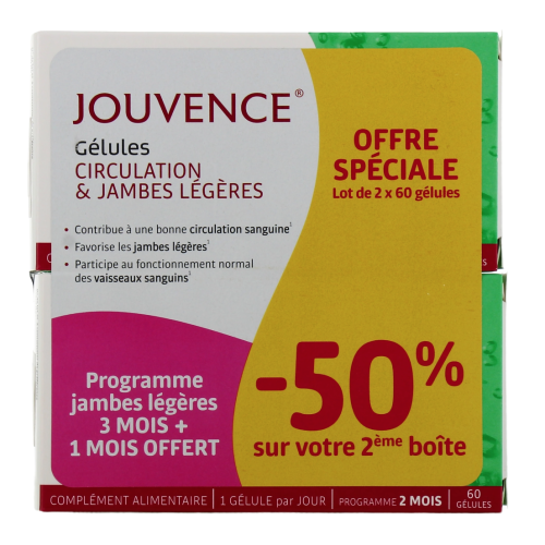 Gélules Circulation & Jambes Légères 2 x 60 gélules