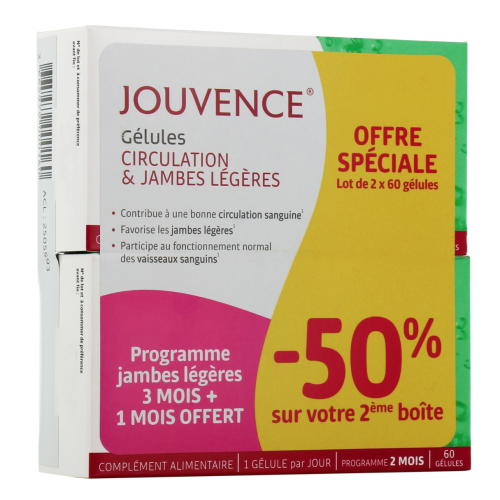 Gélules Circulation & Jambes Légères 2 x 60 gélules