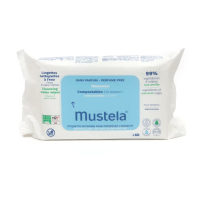Lingettes nettoyantes à l'eau x 60