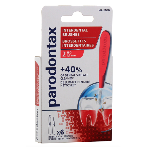 Brossettes Interdentaires x 6 - Taille 2 Brossettes Interdentaires x 6 - Taille 2