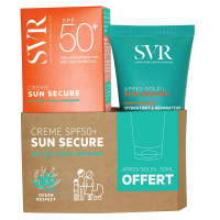 Sun Secure Creme Confort Peaux Hypersensibles Au Soleil Spf50+ 50 ml + Lait Après Soleil 50 ml OFFERT