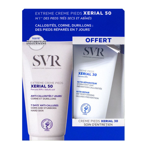 Xérial 50 extrême crème pieds 50 ml + Xérial 30 50 ml Xérial 50 extrême crème pieds 50 ml + Xérial 30 50 ml