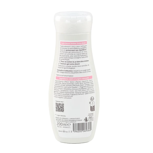 Soin Lavant Intime Extra Doux Bio 200 ml