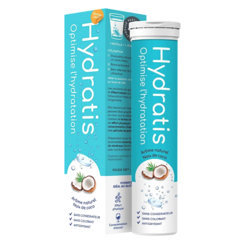 Solution d'Hydratation Noix de Coco 20 Pastilles Effervescentes Solution d'Hydratation Noix de Coco 20 Pastilles Effervescentes