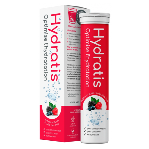 Solution d'Hydratation Fruits des Bois 20 Pastilles Effervescentes Solution d'Hydratation Fruits des Bois 20 Pastilles Effervescentes